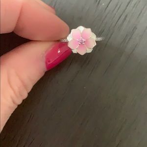 Pandora enamel flower ring
